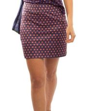 Gretchen Scott Jersey Skippy Skirt Short Skort Kanga Zip Pockets Women Size S