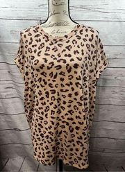 Como Vintage XXL animal print t shirt - sweatshirt material (#2011)