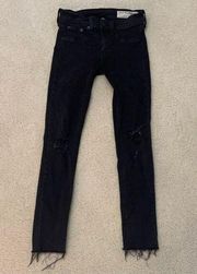 Rag & Bone / Jean black "legging" size 26!