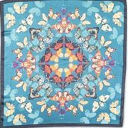 Inc International Concepts Butterfly Kaleidoscope Scarf in Teal NWT MSRP $33