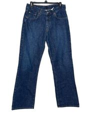Lucky Brand Women Jeans Flared Low-Rise Denim Medium Wash Cotton Blue Size 10