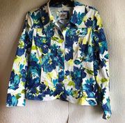 Live a Little Flowered Jacket Medium