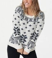 CozyChic Seaside Pullover Sweater Fair Isle