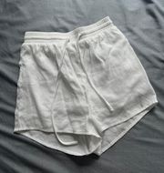 White Linen Shorts