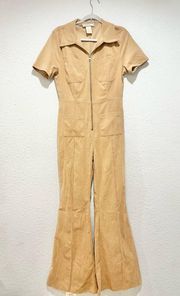 Flying Tomato Women's Corduroy Flare Jumpsuit Large Like New