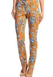 J. McLaughlin Slim Fit Dixie Floral Print Pant Size 4