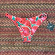 NWT ZAFUL WATERMELON HIGH CUT BIKINI BOTTOM