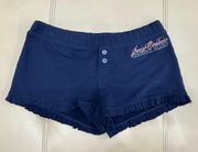 Navy Blue Soft Sleep Shorts