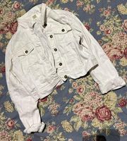 LG per se white jean jacket