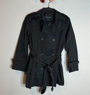 🌺 Anne Klein black trench coat jacket