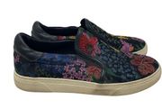 H&M Erdem Multicolor floral embroidery Slip On Flats sz 7