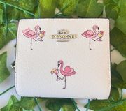 Coach  Snap Wallet With Flamingo Print CK435