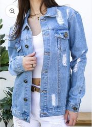 ANNA-KACI Denim Not Your Boyfriends Jean Jacket