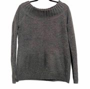 Hinge Gray Speckled Off the shoulder sweater