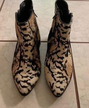 EUC 10 Crosby Derek Lam calf hair and leather booties