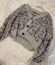 leopard cardigan Sweater