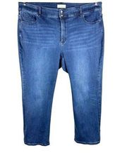 Lane Bryant Plus Size 26S Jeans High Rise Blue Stretch Flex Magic Waistband 874