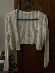 white Button Up Cardigan 