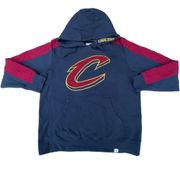 Vintage  Cleveland Cavaliers Blue Pullover Hoodie Sweater