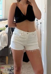 White 501 Shorts