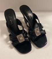 Black Patent Leather Heels Size 7M