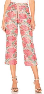 For Love and Lemons Jackpot Brocade Pant in Pink