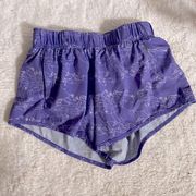 Oiselle running shorts size 4 purple running woman print