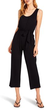 x Steve Madden Nashville Tie Belt Crop Jumpsuit