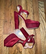 Red Velvet Heels