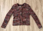 Iro Wool Carne Boucle Tweed Jacket EU Size 38