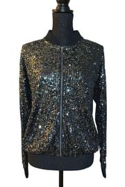 Sequin Bomber Jacket