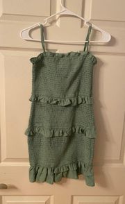 Green Mini Dress 