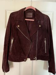 Suede Moto Jacket