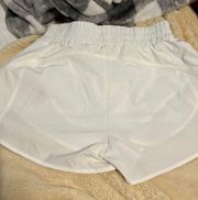 Amazon White  Blooming Athletic Shorts