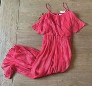 Nieman Marcus // maxi dress // hot pink // size XS