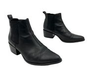 Vagabond Marja Boots Black Leather Booties Pointy Toe