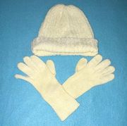 𝅺CHARTER CLUB knitted hat & gloves size OS