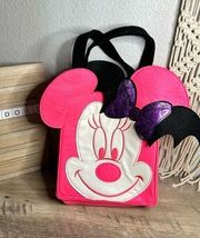 Disney Minnie Mouse Glow in Dark Trick or Treat Pink Purple Bag