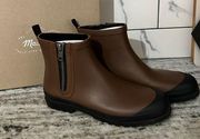 Madewell Zip Up Brown & Black Rain Boot | Style MA441 | Stable | 10