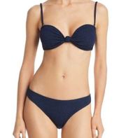 NEW REVOLVE MINKPINK Women's Indigo Fortunate Knot Bandeau Bikini Set- Small S