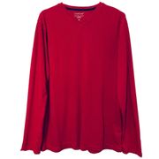 Red Long Sleeve Sleep Shirt