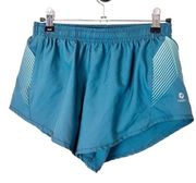 Oiselle Teal Running Shorts