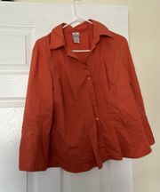 Vintage  Coral Button Up