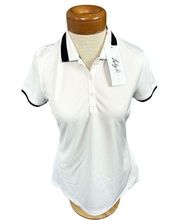 Lady Hagen Women's golf polo shirt NWT white and black  sz small