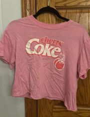 Cherry Coke Cropped Graphic Tee