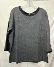 Wilfred Free Aritzia Jersey Knit Tee Size Medium Heather Gray