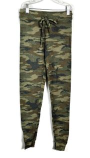 Ahh-Mazingly Soft Waffle Thermal Knit Camo Camouflage Joggers XS