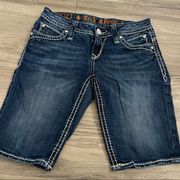 Rock Revival Johanna blue jean shorts size 27