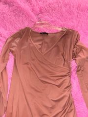 Bodycon Dress Pink Long sleeve 