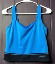 Size 10 Sports Top Bra Color is blue black